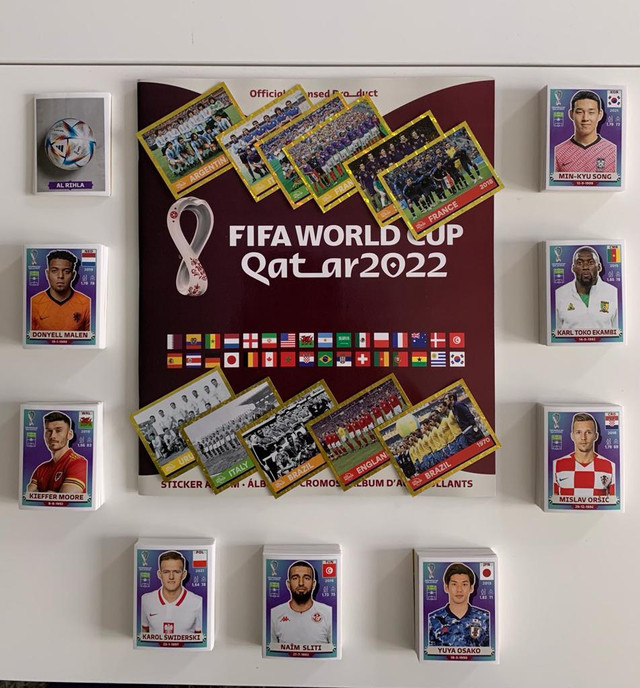 Panini Fifa World Cup Qatar Complete Sticker Set Selling Empty