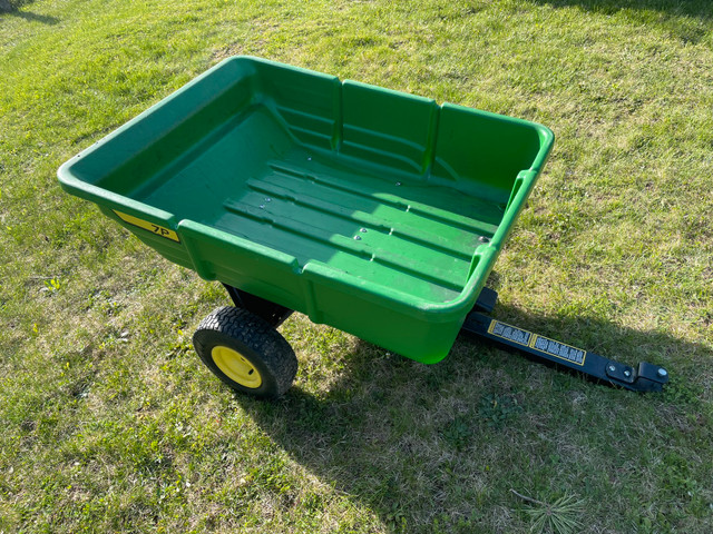 John Deere 7p 450lb 7 Cu Ft Tow Behind Utility Poly Cart John Deere 450lbs Capacity 7 Cubic Ft 5397