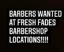 Hiring Barbers extremely busy Barbershop