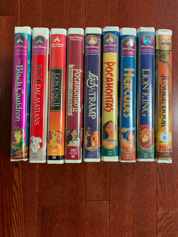 Multiple Disney VHS - Walt Disney Video Cassettes excellent condition ...