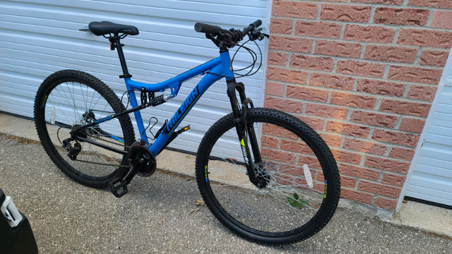raleigh huck dual suspension mountain bike