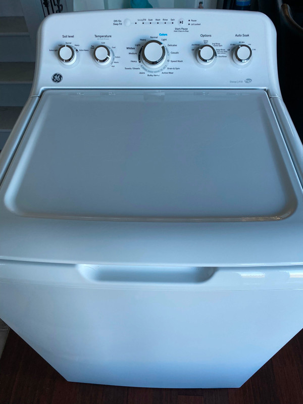 Laveuse GE comme neuve a vendre Laveuse GE modele GTW460BMMWW 49 pi34
