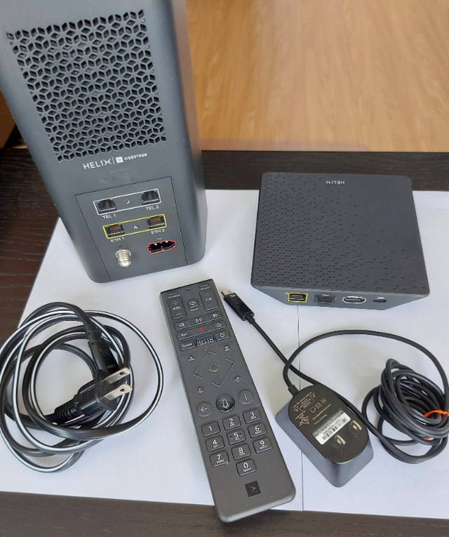 Borne Helix et decodeur TV Videotron, Québec City Borne WiFi Helix et