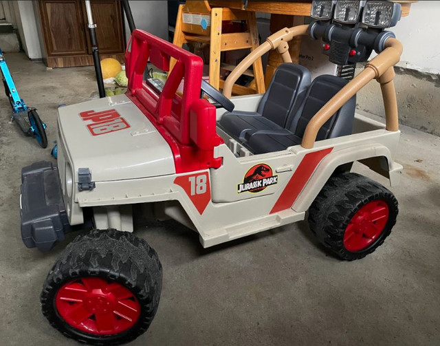 2 SEATER KIDS Power Wheels Jurassic Park Jeep Wrangler You can find