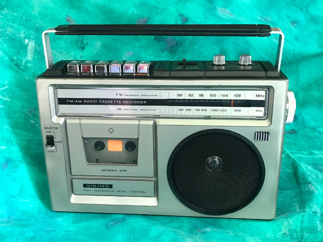 Vintage Viking AM FM Radio Cassette Recorder - Vintage Viking AM FM ...