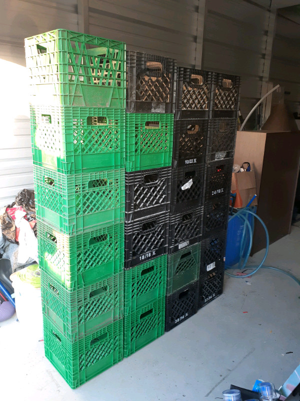 Milk Crates Vinyl Storage Bins Containers Farm Industrial Milk crates