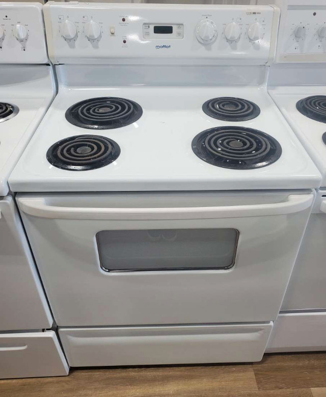 Cuisiniere Moffat Serpentin Blanche White Coil top Stove ECONOPLUSCONOMIQUE ET COLOGIQUETout
