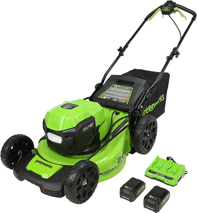 Greenworks Cordless Self Propelled 48 Volts Lawn Mower - Powerful ...