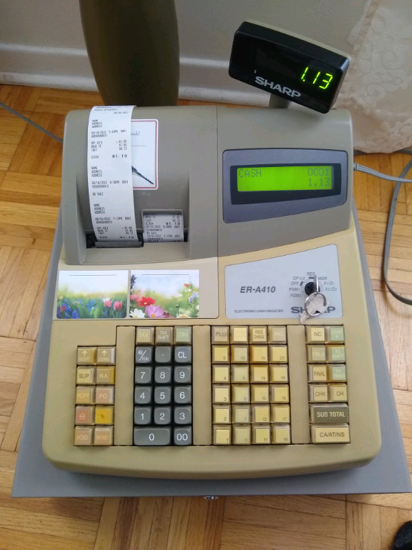 Sharp ER A410 Electronic Cash Register Sharp ER A410 Electronic Cash