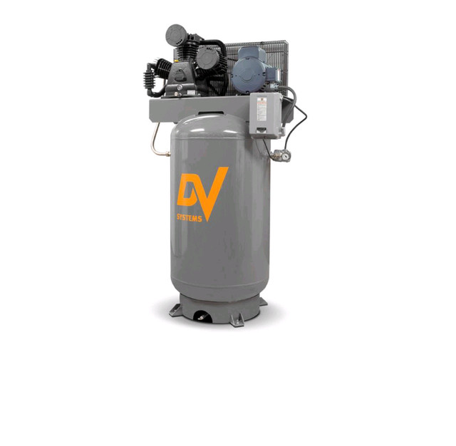 DV SYSTEMS 5 HP INDUSTRIAL AIR COMPRESSOR 150 PSI, Edmonton Cast iron