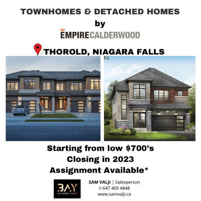 Townhomes Detached Homes in Thorold Niagara Falls, St. Catharines 27