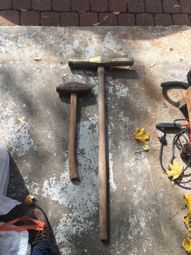 Railroad spike mauls hammers - A pair of railroad spike maulsTake em ...