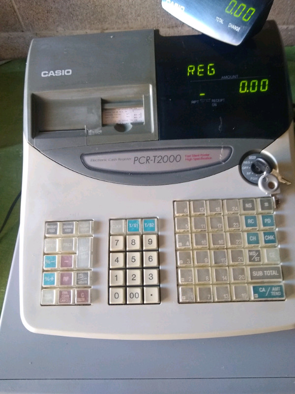 Casio PCR T2000 Electronic Cash Register Casio PCR T2000 Electronic