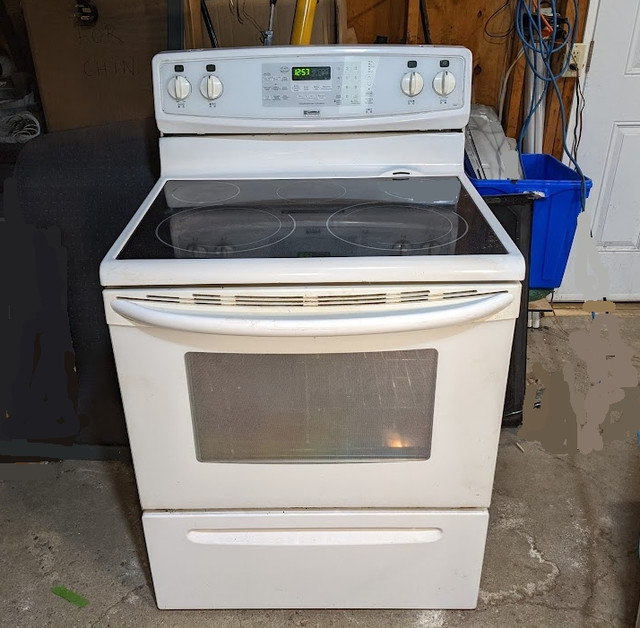 Kenmore Elite Stove Drop off possible Clean with convection oven self