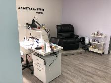 Space for nails or lashes or hair services