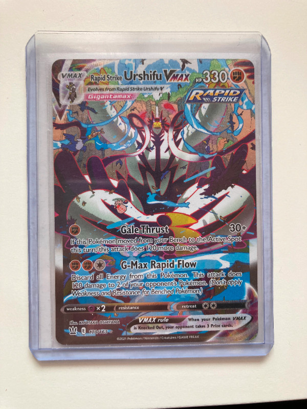 rapid strike urshifu vmax alternate art Pokemon card Rapid strike