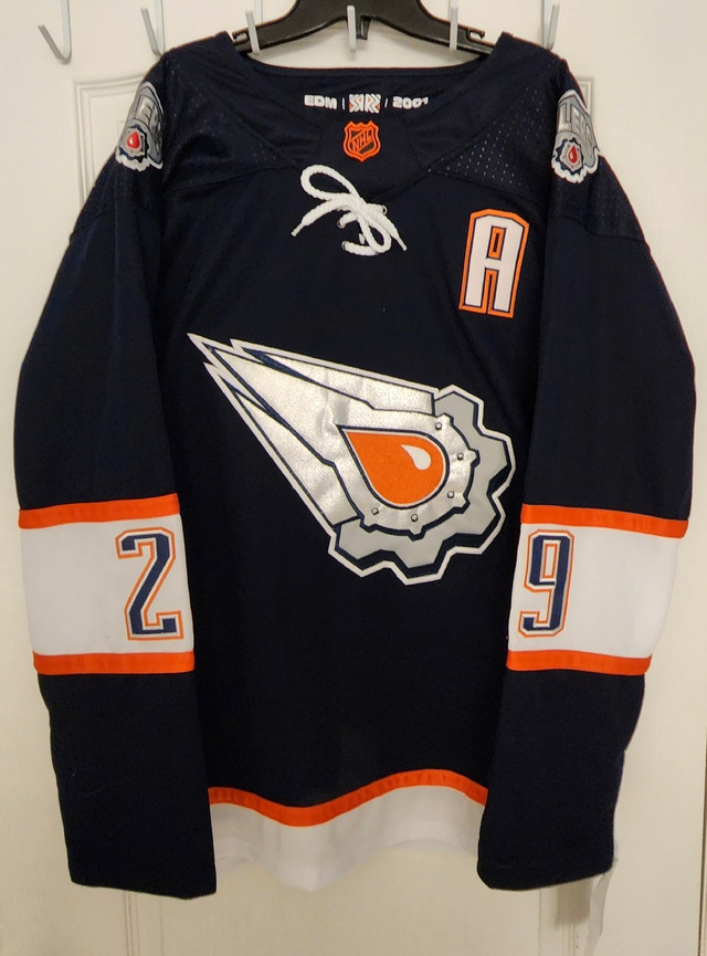 New Edmonton Oilers Leon Draisaitl Reverse Retro Hockey Jersey