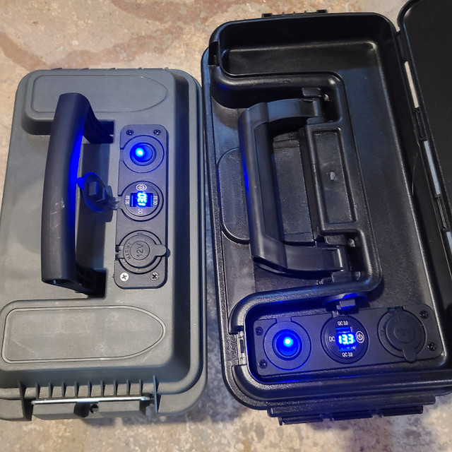 12 volt ice fishing power packs Two 12 volt power packs with