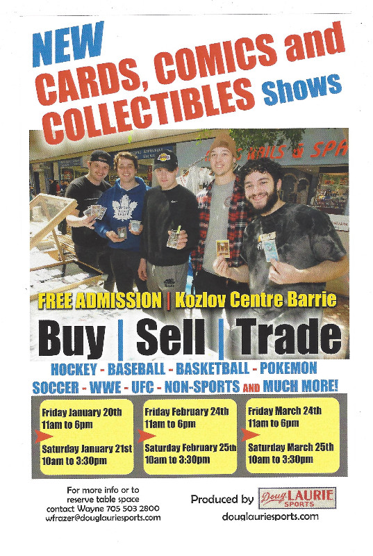 Cards Comics Collectibles Show in Barrie Kozlov Centre, Barrie Its