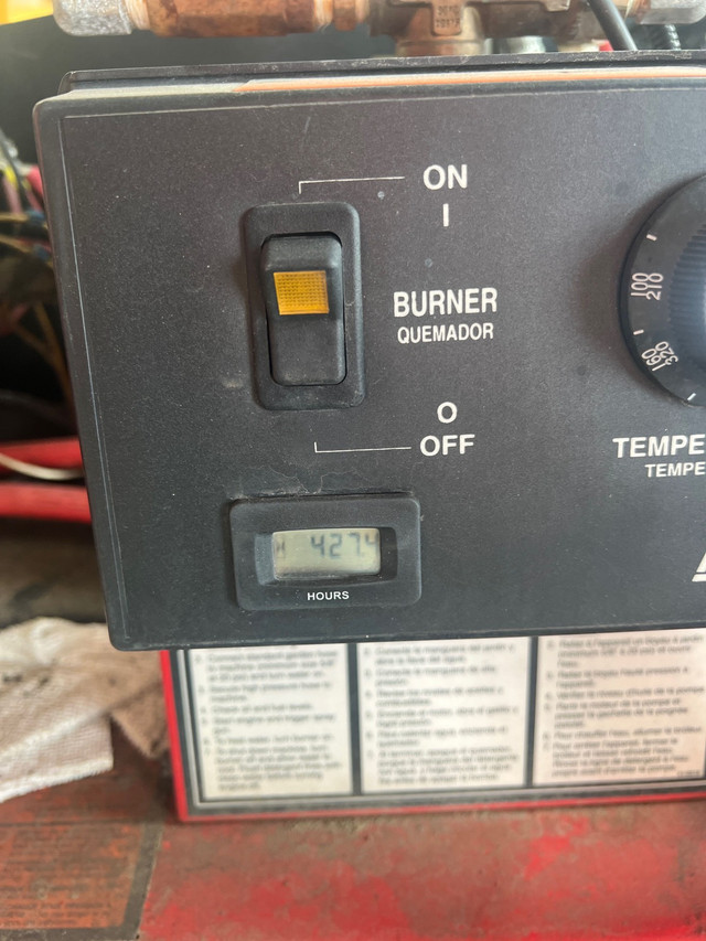 Hotsy 4GPM model with burner for sale, Red Deer Pulled it out of our