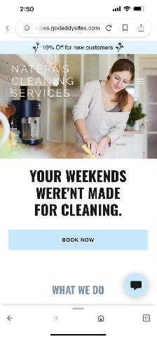 Cleaning lady available