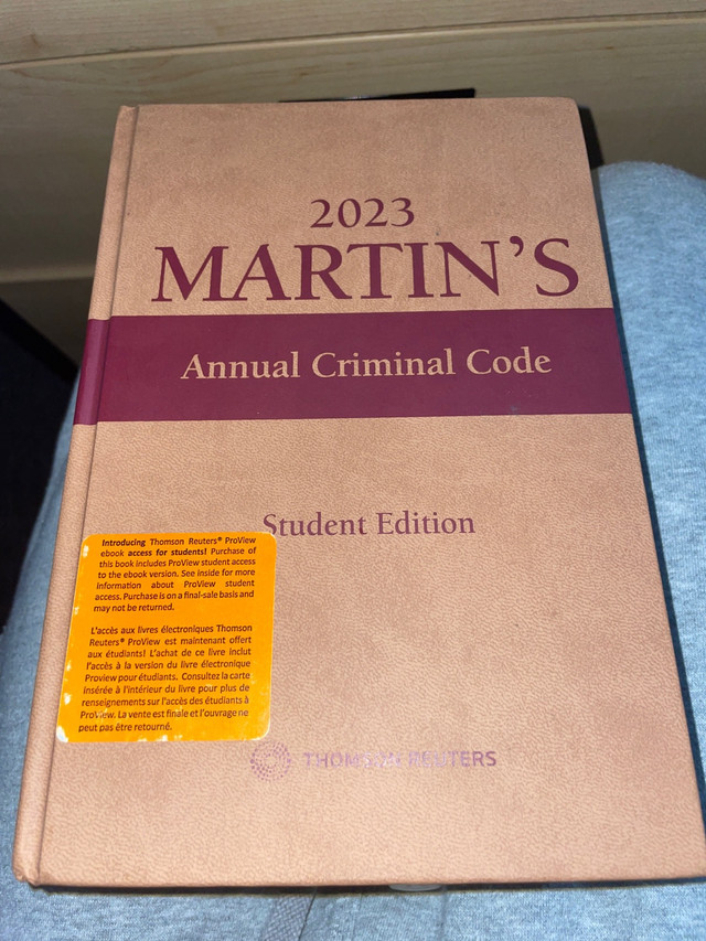 2023 Martins Annual criminal code student edition Textbooks Books