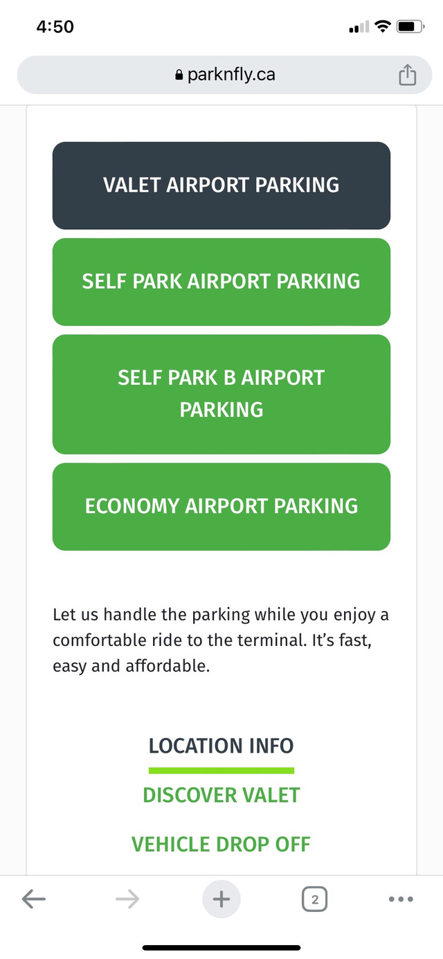 8 day Valet Park and fly vouchers at Pearson Airport, Barrie 8 day