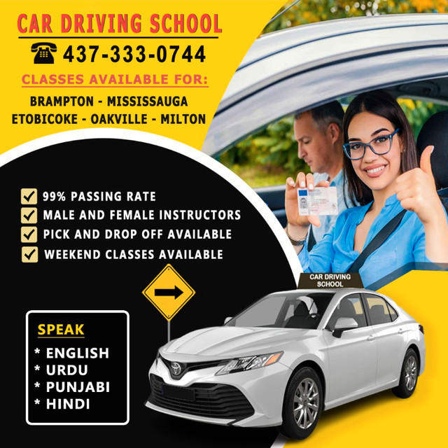 G G2 Driving Lesson Car Driving School MTO Approved Driving classes