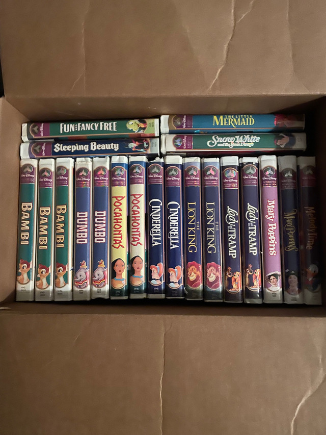 Disney VHS collection - Over 45 Working Disney VHS Taking offers Txt ...