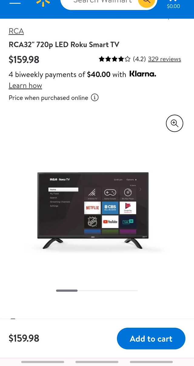 32 RCA Roku Smart TV, Edmonton TVs TVs & Video OKz.ca