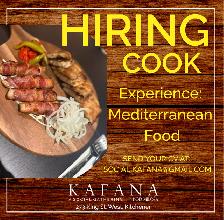 HIRING CHEF / COOK