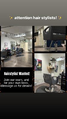 Hair stylist wanted for chair rental