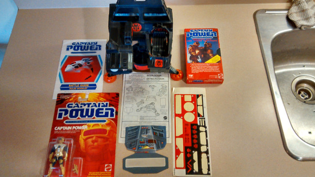 Captain Power 1987 Interlocker Throne w Mint Figure VHS Lot, Strathcona ...