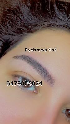 Salon eyelash eyebrows hair style wax.