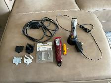 WAHL magic clipper and andis trimmer both CORDLESS