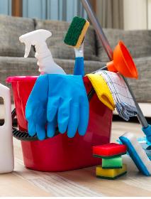Offering cleaning services