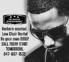 Barber Wanted!