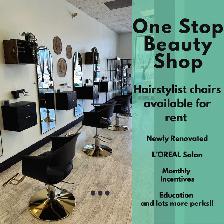 Monthly Chair Rental in Newly Renovated Salon