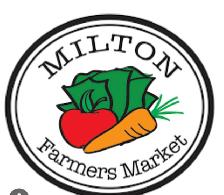 Milton farmers market booth manger $22/hr