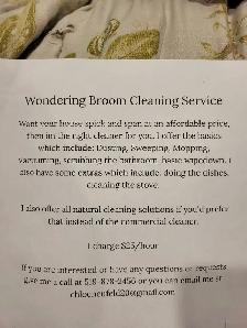 Wondering Broom Cleaning Service