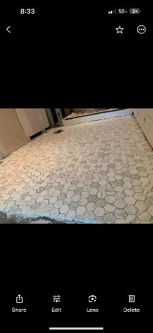 Flooring, tile, painting, drywall