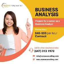 Unlock success as a business analyst with Sazan Consulting !