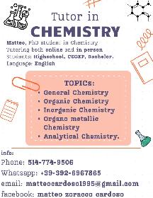 Tutor in Chemistry