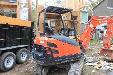Excavator and Operator, Bobcat and Operator, Framer & Concrete