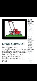 Lawn service and garbage hauling