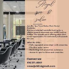 Salon chair rental available @ Angel spa service