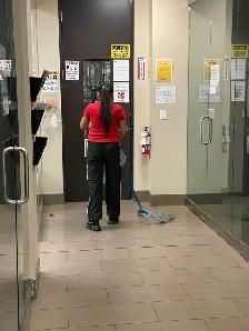 Window cleaning, house cleaning washroom