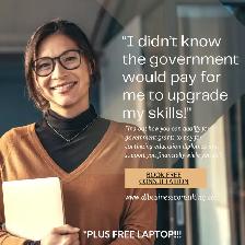 Extra income - work from home/study online. Plus - Free laptop!