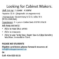 Hiring Cabinet Makers in Mississauga