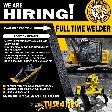 Full time welding position available